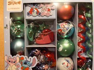 Set de 25 adornos Navidad Disney Lilo & Stitch