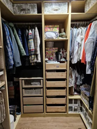 Armario vestidor modular madera