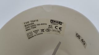 Lámpara Colgante Cristal Ikea Basisk Blanca