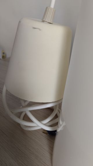 Lámpara Colgante Cristal Ikea Basisk Blanca