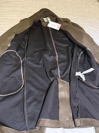 Gabardina Lefties verde/marrón