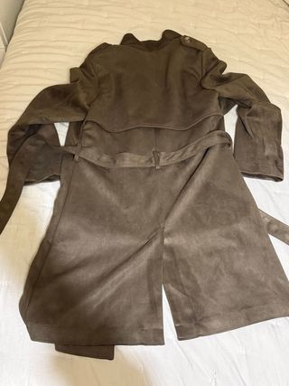 Gabardina Lefties verde/marrón