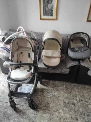 Cochecito de bebé 3 piezas