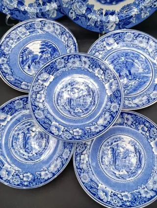 Set combinado platos loza inglesa