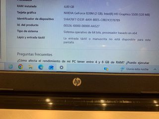 Portátil HP Intel Core i5 Windows 10
