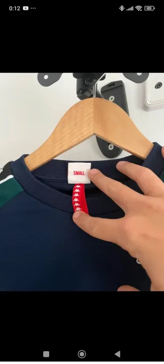 Sudadera Kappa azul y verde