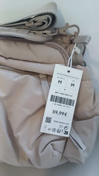 Leggings Oysho con etiquetas, beige bicolor, XS