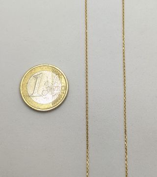 Cadena Forzada de oro de 18k, 1.75 g, 45 cm.