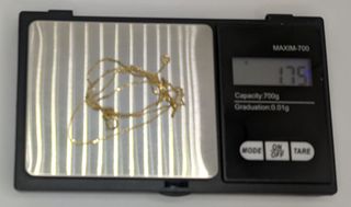 Cadena Forzada de oro de 18k, 1.75 g, 45 cm.