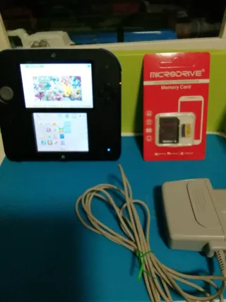 Nintendo 2DS Negra + 100 Juegos + Accesorios