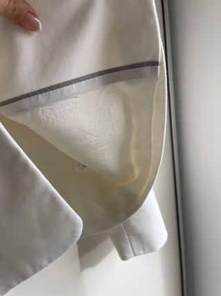 Blazer Zara Basic Blanca Talla M