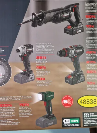 PARKSIDE 20V Conjunto Ferramentas Recarregáveis