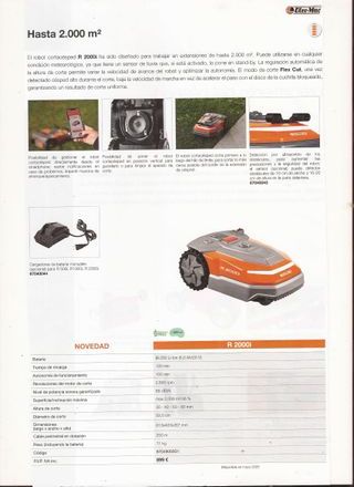 Robot cortacésped OLEO-MAC R 2000i