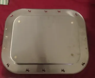 Vassoio rettangolare grande acciaio inox