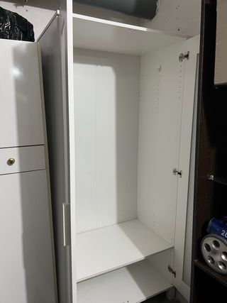 Armario Ikea 2 puertas blanco y cristal