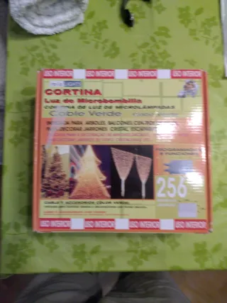 Cortina de luces micro bombillas de tres colores c