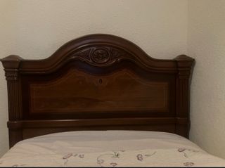 Cabecero y trasero cama vintage madera 105 cm