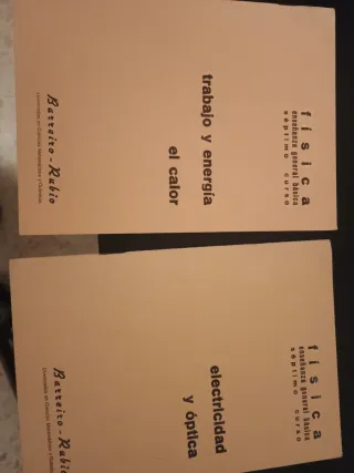 Trabajo y energía  Electricidad y óptica