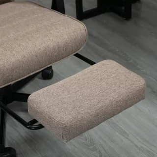 Silla de Oficina Reclinable Beige Ajustable