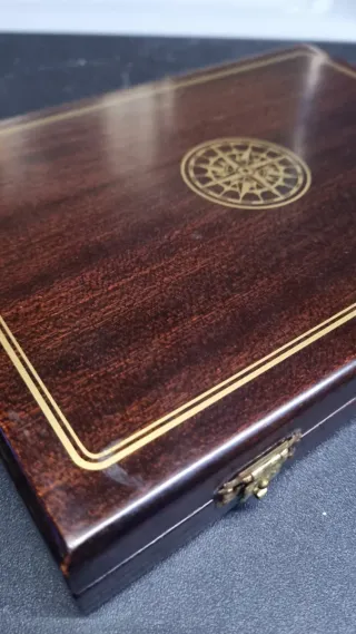 Astuccio in legno per monete/once/medaglie in argento