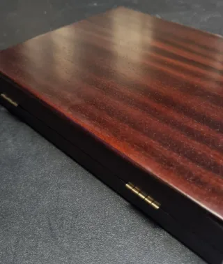 Astuccio in legno per monete/once/medaglie in argento