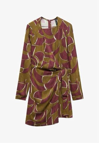 Vestido Mango estampado Talla XS