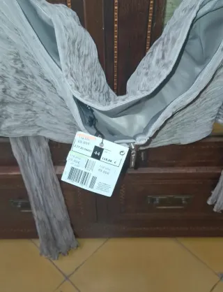 Top Adolfo Domínguez Beige/Gris Talla 44