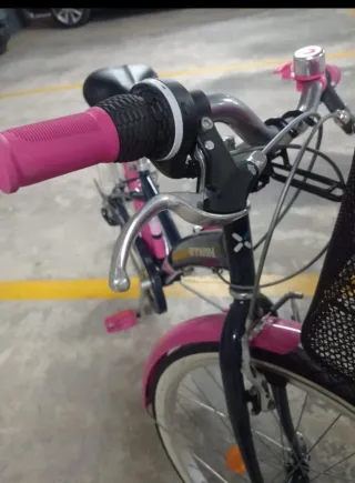 Bicicleta infantil niña rosa y azul