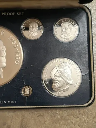 Set Monete Argento Proof Panama 1975