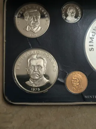 Set Monete Argento Proof Panama 1975