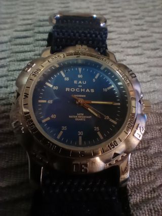 Orologio Eau de Rochas Uomo Anni '90 Blu