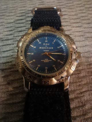 Orologio Eau de Rochas Uomo Anni '90 Blu