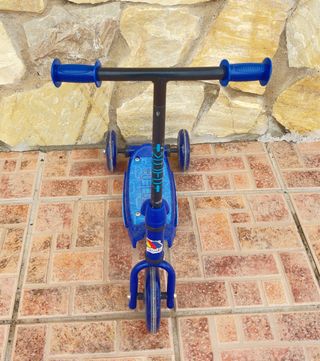 Monopatín infantil 3 ruedas azul