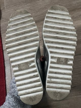 Zapatos Oxford Plateados