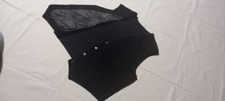 Chaleco de ante negro