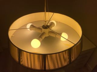 Lámpara de techo tela y metal