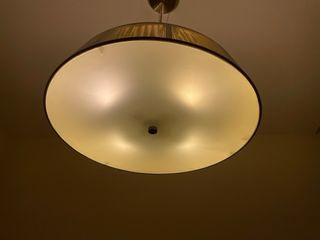 Lámpara de techo tela y metal