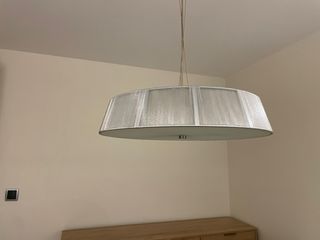 Lámpara de techo tela y metal