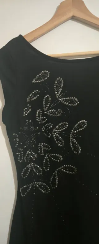 Vestido Desigual Negro Talla M