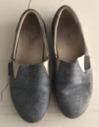 Zapatos planos mujer azul y Plateado￼