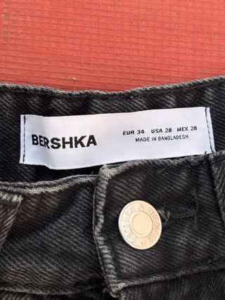 Pantalón cargo Y2K denim negro talla S