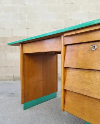 Escritorio francés E. TISSOT. Mid Century, 50s.