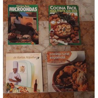 Lote 6 libros de cocina, gastronomía