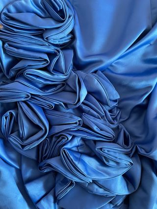 Vestido fiesta azul eléctrico