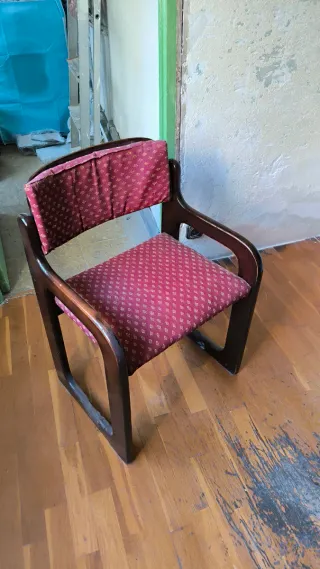 Mesa de comedor redonda extensible de caoba