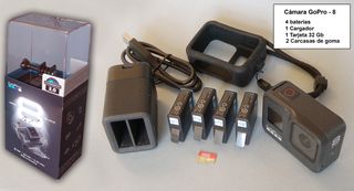 GoPro Hero 8 Black + 4 Baterías