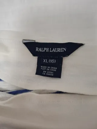 Camiseta Polo Ralph Lauren rayas azul y blanco