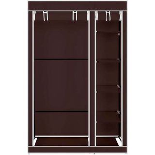 Armario Vestidor De Tela 170x110x45Cm Marrón NUEVO