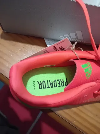 Zapatillas Adidas Naranja y Verde Talla 37.5