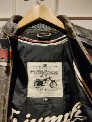 Chaqueta Motera Piel Triumph Chica